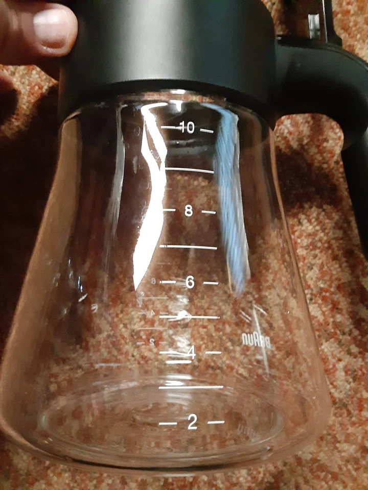 Cafetera Braun MultiServe 10 tazas KF9050 KF9070 KF9150 KF9170 jarra negra Foto 2 de 4