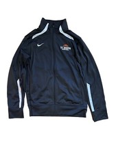 Nike Cotton Zip Up Track Jacket Gray Size M Basketball Warm Up