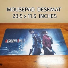 Resident Evil 2 desk mat mousepad survival horror Raccoon City 23.5 x 11.5 inch