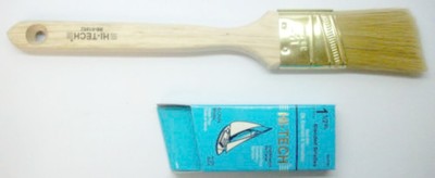 Lot of (2) Long Handle 1.5'' Angle Sash Oil Enamels Varnishes Paint Brush