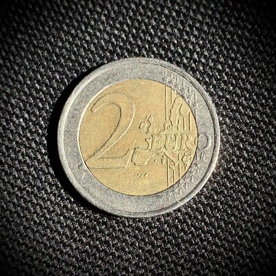 Pièce De 2 Euros France 2001 – Erreur De Frappe – Monnaie Rare à Collectionner