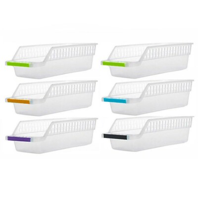 6er Set Kühlschrank Vorratsbehälter. Beste platzsparende Schubladen zum Organisieren.