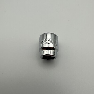 PROTO J5212HS Socket, Steel, Chrome, 3/8 in 3/8  Drive