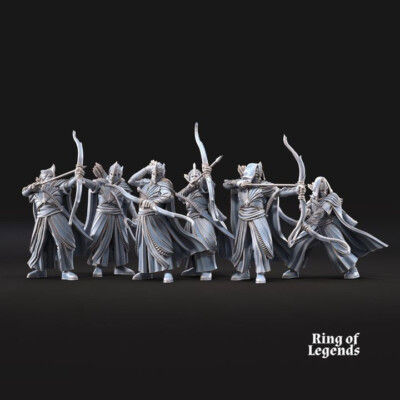 Galanthir Elves Archers - Davale Games - Herr der Ringe - Tabletop - 28mm DnD