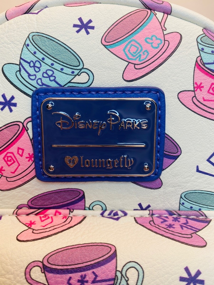 RARE Loungefly Alice in Wonderland Mad Tea Cup Party AOP RARE Loungefly Disney Park Alice Wonderland Mad Tea Cup  main image 3
