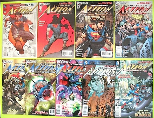 Action Comics 9 Issues Grant Morrison Superman # 0 1 2 3 4 5 6 7 8 DC ...