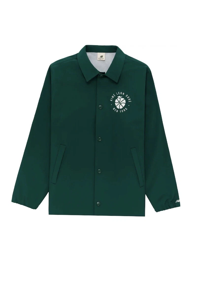 Aime Leon Dore ALD New Balance SONNY League Coaches Jacket Green