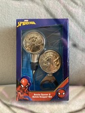 MARVEL AVENGERS SPIDERMAN Abridor de Botellas y Tapón de Botella de Vino Juego de Regalo