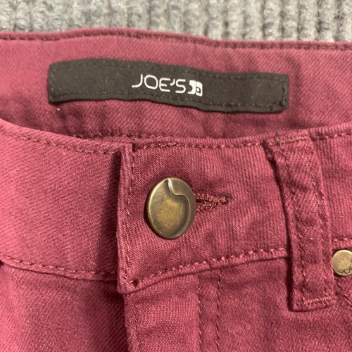 Joes Jeans Girls 14 Red Skinny Stretch Comfort Casual Low Rise 26x27 Pockets - Picture 4 of 13