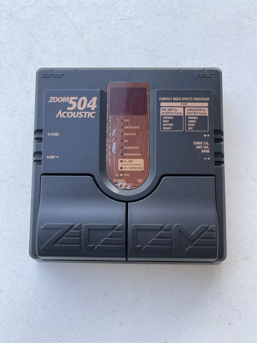 Zoom 504 Acoustic Compact Multi Effects Processor Vintage Guitar