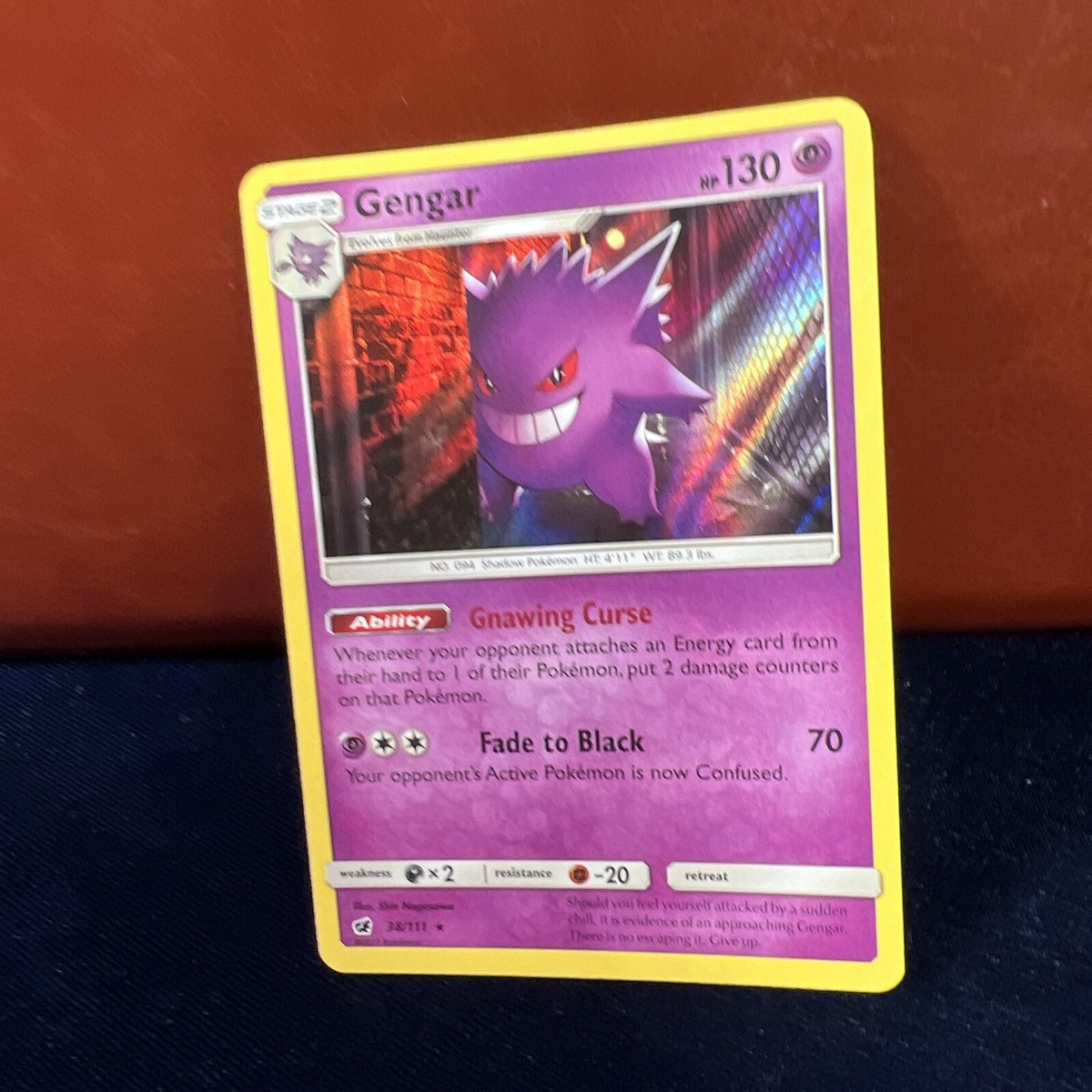 わるいゲンガー　全面ホロ　★neo　旧裏　Dark Gengar Holo Dark Gengar No.094 Neo Destiny Holo Pokemon Card Japanese