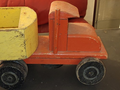 Semirimorchio e semirimorchio in legno 26,5" L vintage - Foto 4 di 20