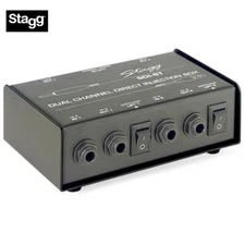 Stagg SDI-ST Dual Channel Direct Injection DI Box With Stereo / Mono Switch