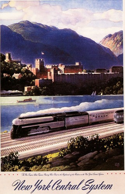 #ad 🚂 New York Central System Retro Train Poster 24x36” Hi Res💎 Print 200 $49.95