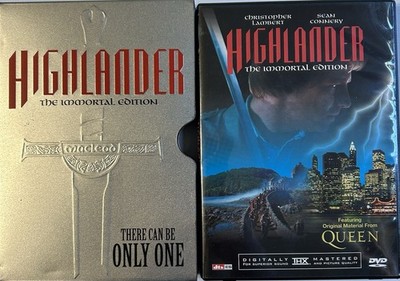 Highlander (DVD, 2002, 2-Disc Set, Immortal Edition Tin Case Bonus Queen CD)