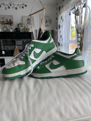 Nike DUNK RETRO - Sneaker low - 39 - Satin Green/White - Satin Grün/Weiß