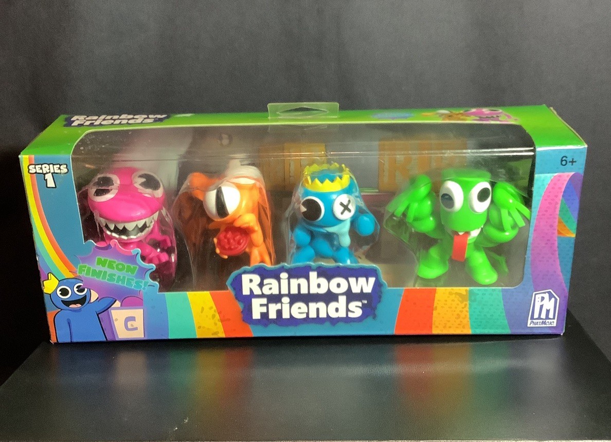 Rainbow様 リクエスト プラナロム 7点 まとめ商品 Roblox RAINBOW FRIENDS 4 Pack Mini Figure Set PhatMojo Bl/Or/Gr