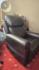 Real Leather Riser Recliner Chair