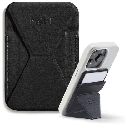 Adjust Your Phone Angle Hands Free - MOFT Magnetic Wallet Stand Jet Black
