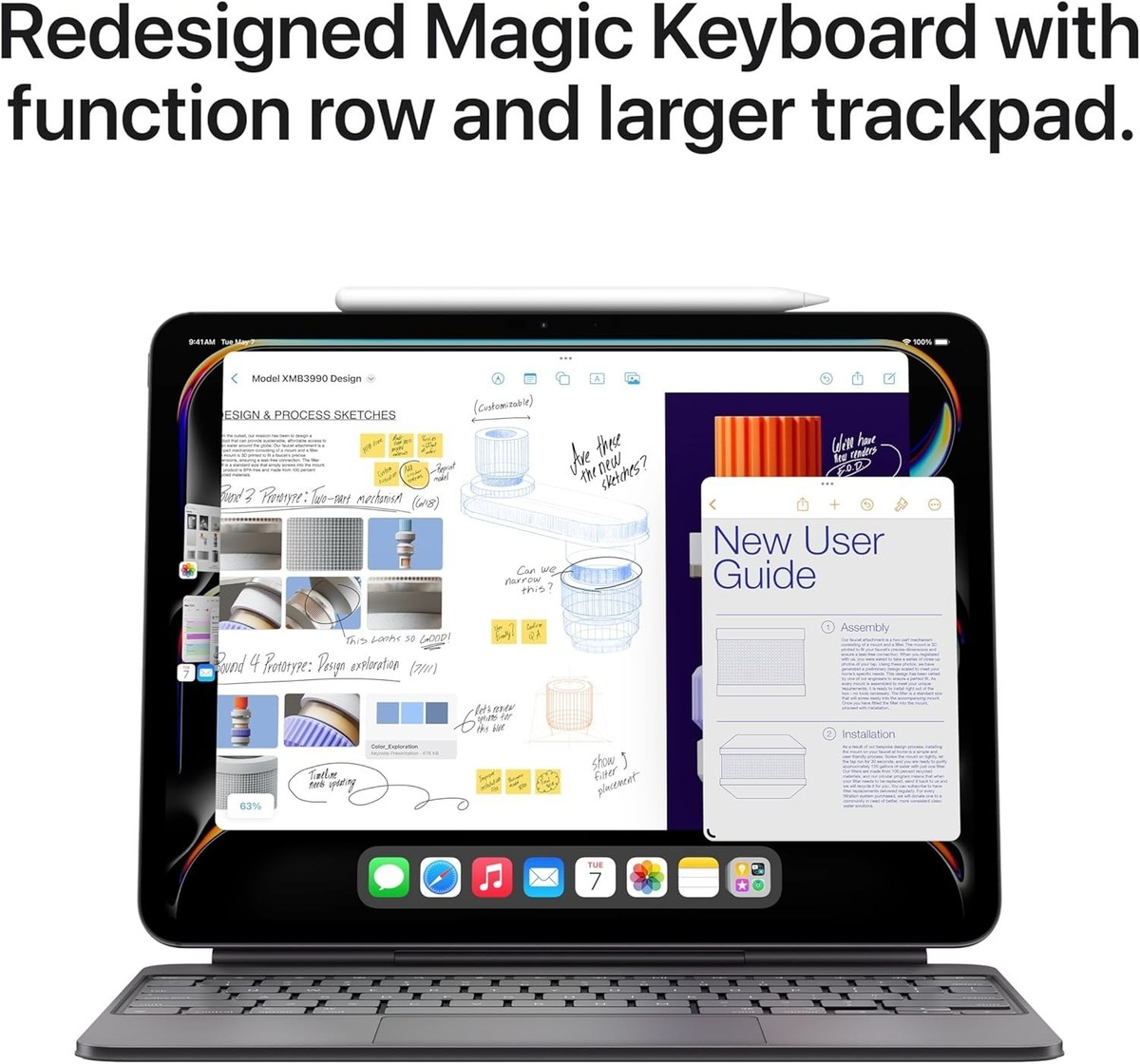 Apple Magic Keyboard for iPad Pro 13‑inch MWR53LL/A (M4 and Apple Magic Keyboard for iPad Pro 13‑inch MWR53LL/A (M4 and