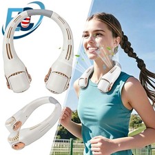 Portable Hanging Neck Fan Personal Rechargeable Neckband Air Cooler Hands Free