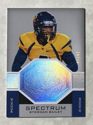 RARE 2013 SPx #FI-SB Stedman Bailey Finite Spectrum RC /10 - West Virginia /Rams