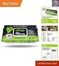 Extra-Large 80-Count Cleaning Wipes: Skin-Safe, Multi-Surface, Unscented