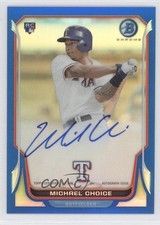 2014 Bowman Rookie Chrome Blue Refractor 62/250 Michael Choice #BCAR-MC Auto tj0