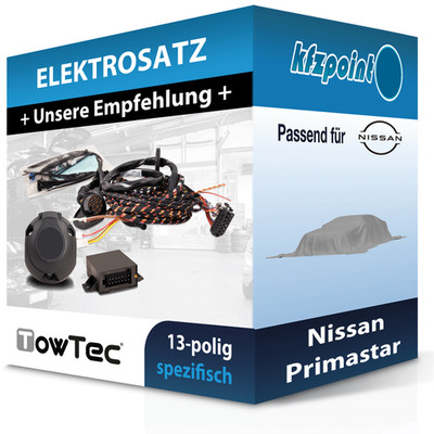 Für Nissan Primastar 10.2006-10.2016 TOWTEC E-Satz 13polig fahrzeugspezifisch