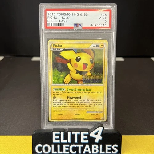 Pichu 28/123 Holo Pre Release - PSA 9 (HeartGold & SoulSilver)