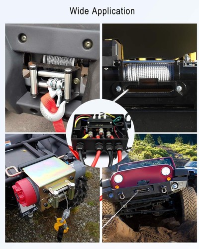 GMURA Kit Scatola di Controllo Argano Precablato, 12V 500A Argano Elettrocontattore Rela... - Foto 6 di 6