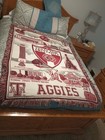 Vintage Texas A&M University Aggies Woven Blanket/Tapestry 65” X 50"