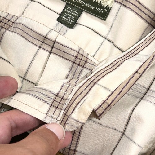 Cabela's Plaid Button Down Shirt Long Sleeve Cotton XL - Picture 10 of 12