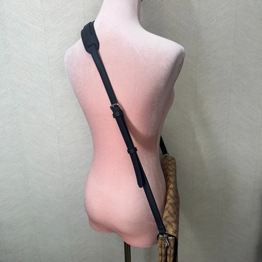 Bolso de mano mensajero French Connection color camel marrón marino en relieve para mujer Foto 3 de 4