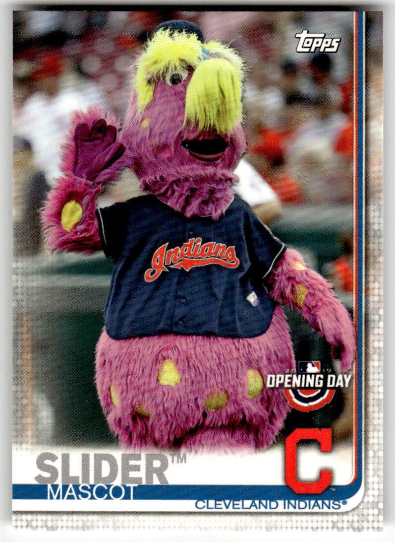 2019 Topps Opening Day #M-2 Slider Mascots Cleveland Indians Baseball