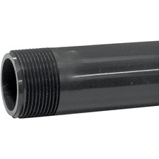 Genova P-114-6 Pipe Nipple, 1-1/4 in, MIP x MIP, PVC, Gray, SCH 80 Schedule, 6 i