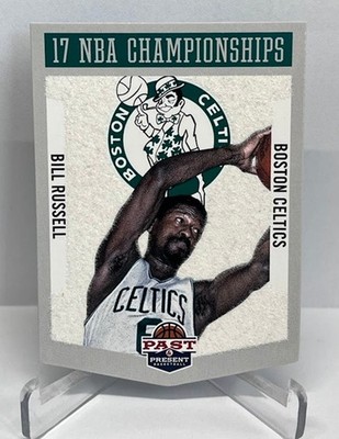 2012-13 Panini Past & Present Winning Touch Banners Bill Russell Celtics #19