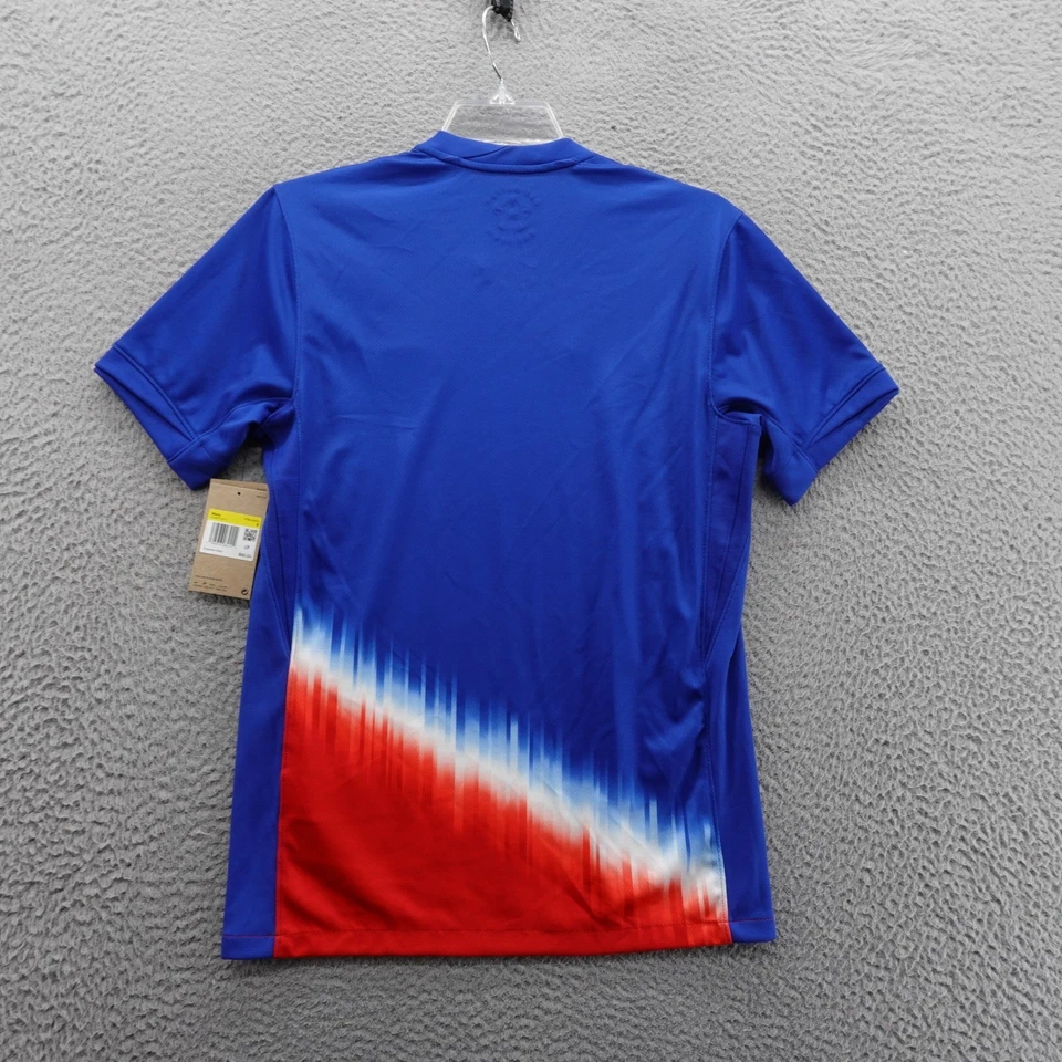 Camiseta deportiva Nike USMNT 2024 Match Away pequeña azul roja para hombre DriFit fútbol nueva con etiquetas Foto 2 de 4