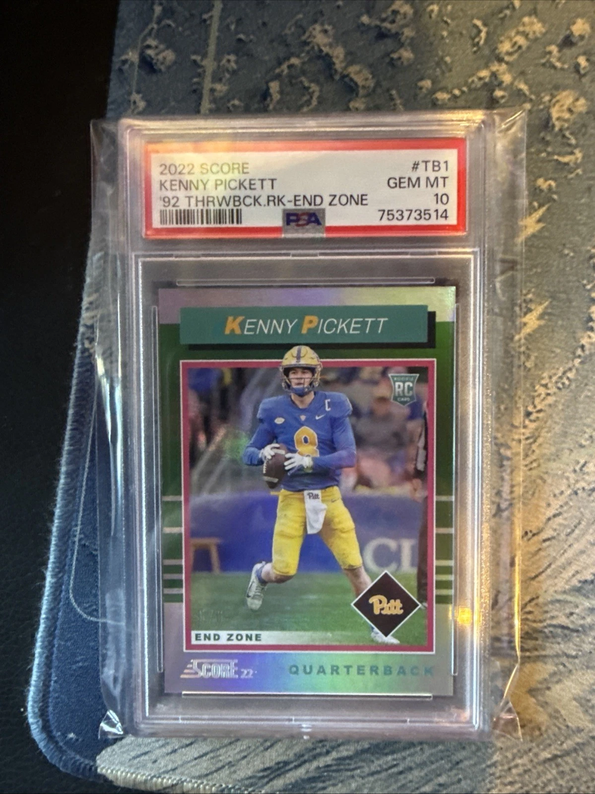 Kenny Pickett Panini Score 1992 Throwback Rookie #TB1 End Zone