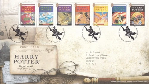 Harry Potter GB RM FDC Broom Alcester 2007 (133317)