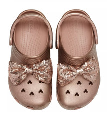 Disney Parks Minnie Mouse Clogs Adults by Crocs Rose Gold M7/W9 New With Tag