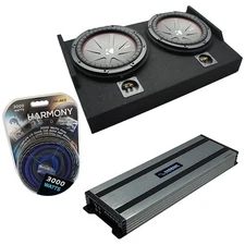 Kicker 43CWR102 10" Subwoofer Fits 15-25 Ford F150 Super Cab w/ HA-A1500.1 Amp