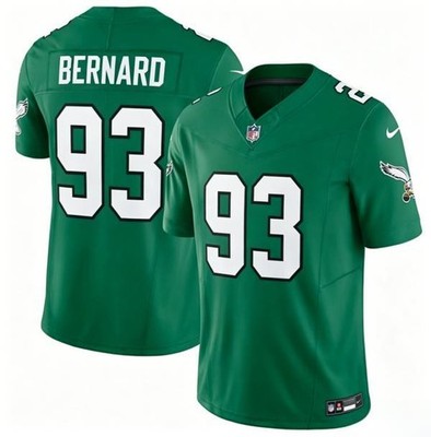 Uar Bernard Eagles Kelly Green Stitched Jersey