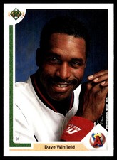 Dave Winfield 1991 Upper Deck #337 Angels MLB READ FREE SHIPPING AutographDen