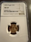 1/10 oz gold 2026 $5 American Eagle NGC MS69