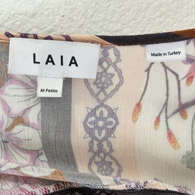 Anthropologie x LAIA Claire Floral Patchwork Jumpsuit Wide Leg MED PETITE Boho