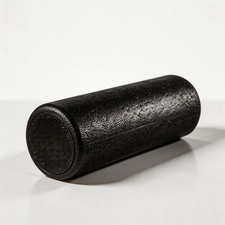 High Density EPP Foam Roller 30cm Black Solid Yoga Massage