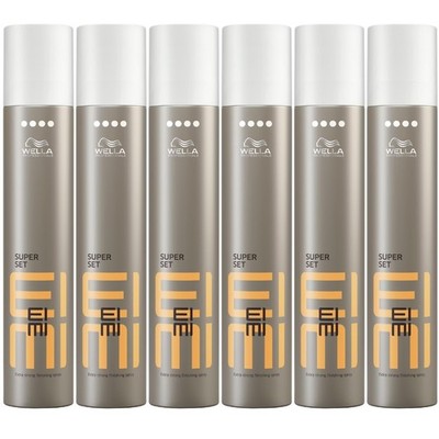 Wella EIMI Super Set Finishing Haarspray 6 x 500 ml Extra starker Halt
