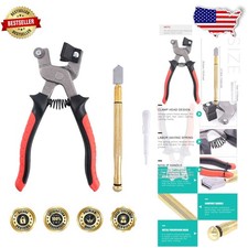 Glass Cutter Set: Carbide Wheel, Oil Reservoir, Tile Mirror Work