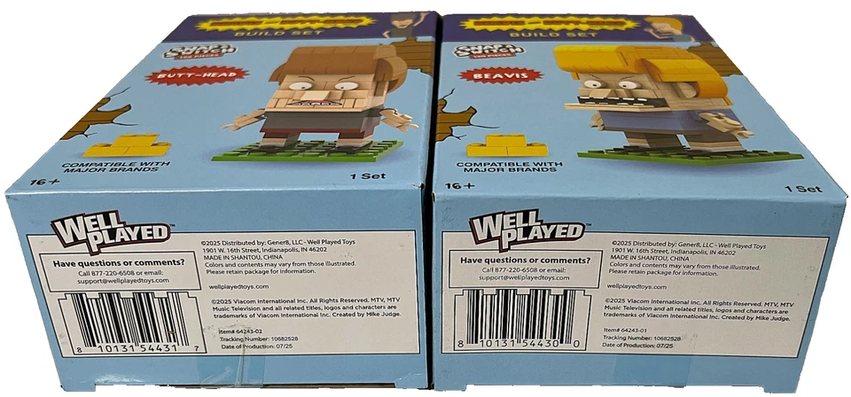 Set of 2 Beavis & Butt-Head Snap & Switch Building Sets MTV 90s Cartoons NIB - Image 4 of 4